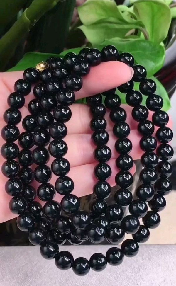 古玩玉器當代·墨翠珠串拍賣,當前價格800元