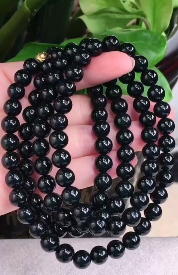 古玩玉器當代·墨翠珠串拍賣,當前價格800元