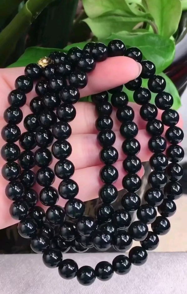 古玩玉器當代·墨翠珠串拍賣,當前價格800元