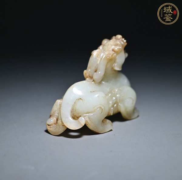 古玩玉器做舊仿漢代“玉獸”真品鑒賞圖