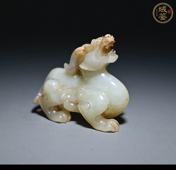 古玩玉器做舊仿漢代“玉獸”真品鑒賞圖