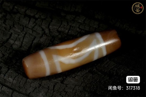 古玩玉器天然天地天珠真品鑒賞圖