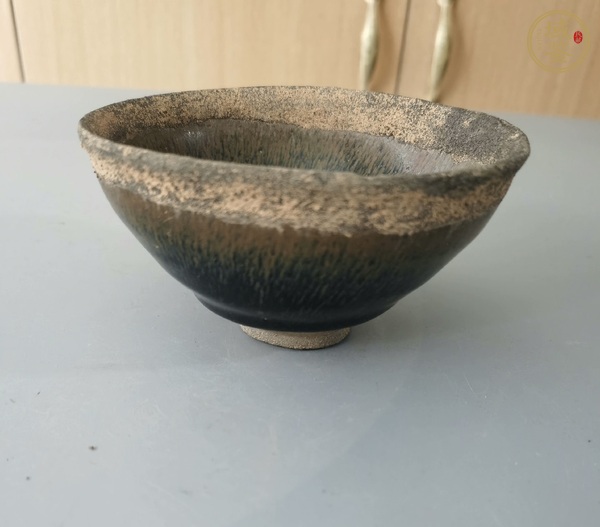 古玩陶瓷建窯兔毫茶盞真品鑒賞圖