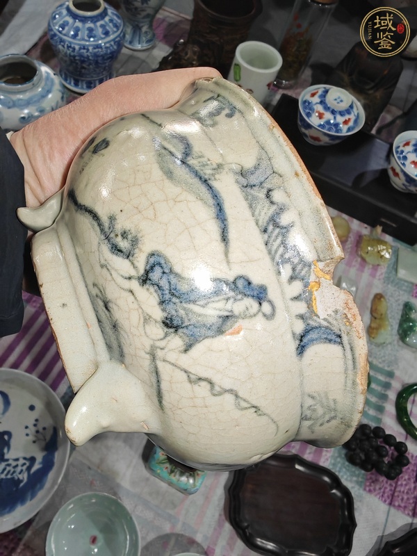 古玩陶瓷青花香爐真品鑒賞圖