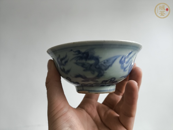 古玩陶瓷龍紋青花碗真品鑒賞圖