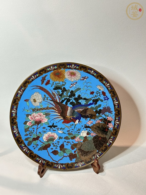 古玩花鳥紋盤真品鑒賞圖