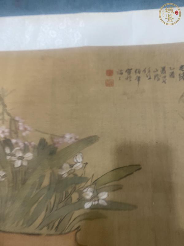 古玩字畫(huà)任頤款花卉真品鑒賞圖