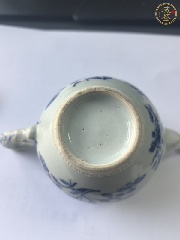 古玩陶瓷青花花卉紋茶壺真品鑒賞圖