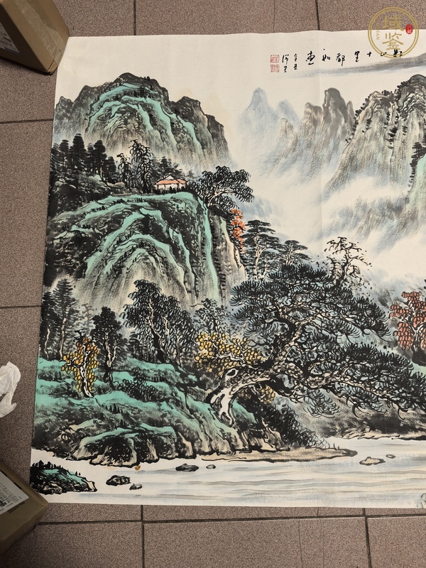 古玩字畫好山十里都如畫真品鑒賞圖