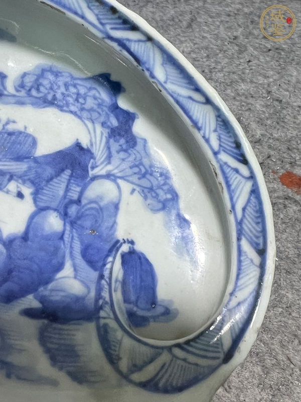 古玩陶瓷青花洗真品鑒賞圖