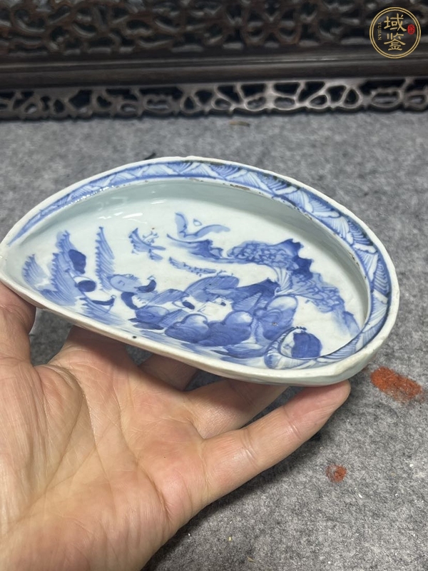 古玩陶瓷青花洗真品鑒賞圖