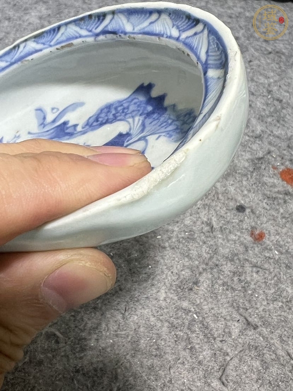 古玩陶瓷青花洗真品鑒賞圖