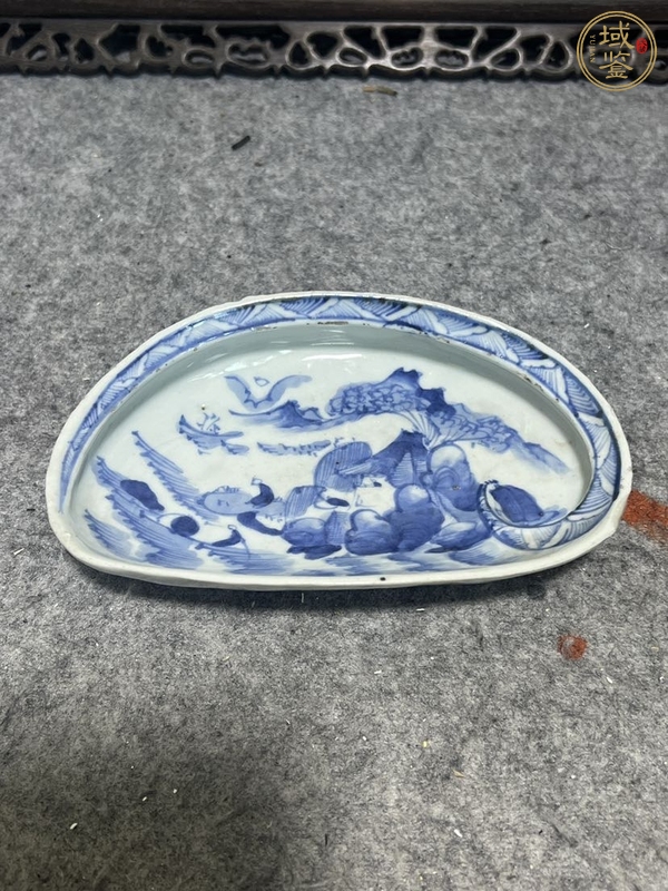 古玩陶瓷青花洗真品鑒賞圖