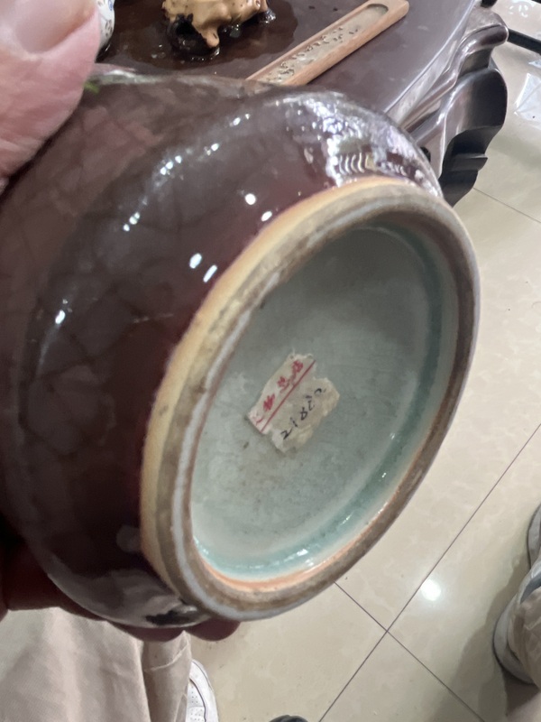 古玩陶瓷清中期郎紅釉筒式爐拍賣，當(dāng)前價(jià)格3000元