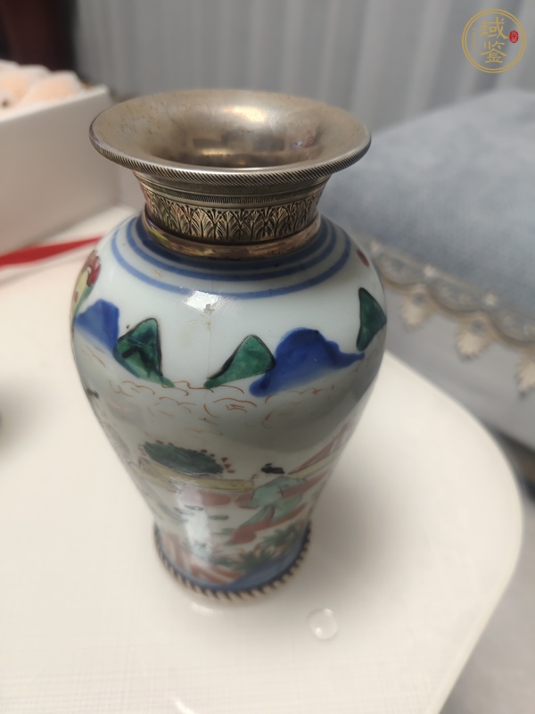 古玩陶瓷青花五彩罐真品鑒賞圖