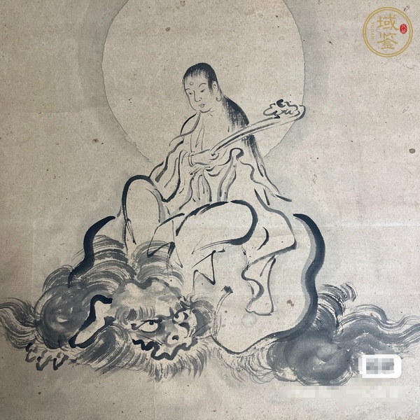 古玩字畫文殊菩薩真品鑒賞圖