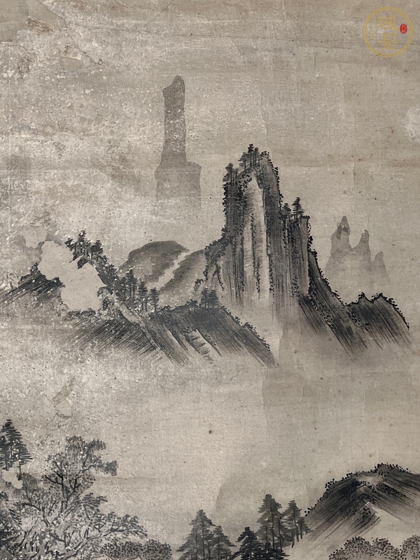 古玩字畫山水圖真品鑒賞圖