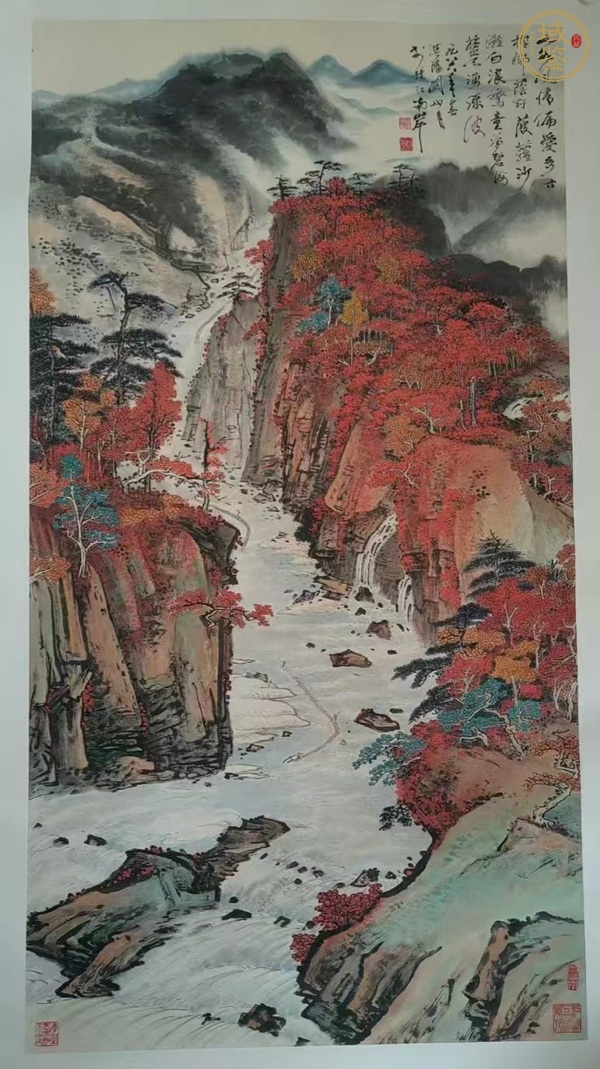 古玩字畫(huà)關(guān)山月山水真品鑒賞圖