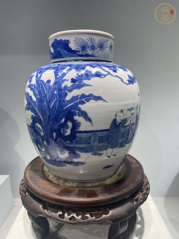 古玩陶瓷青花罐真品鑒賞圖