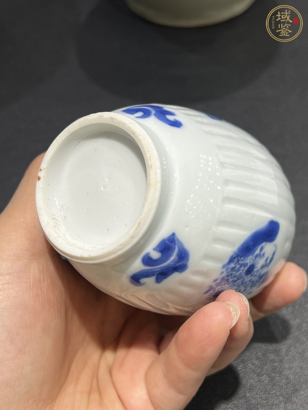 古玩陶瓷清康熙青花蓮子罐真品鑒賞圖