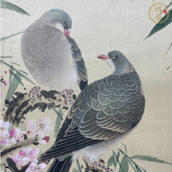 古玩字畫溥佐《花鳥》真品鑒賞圖