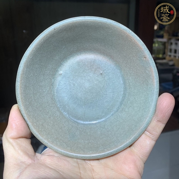 古玩陶瓷龍泉窯圓口洗真品鑒賞圖