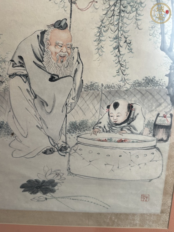 古玩字畫(huà)子和人物真品鑒賞圖