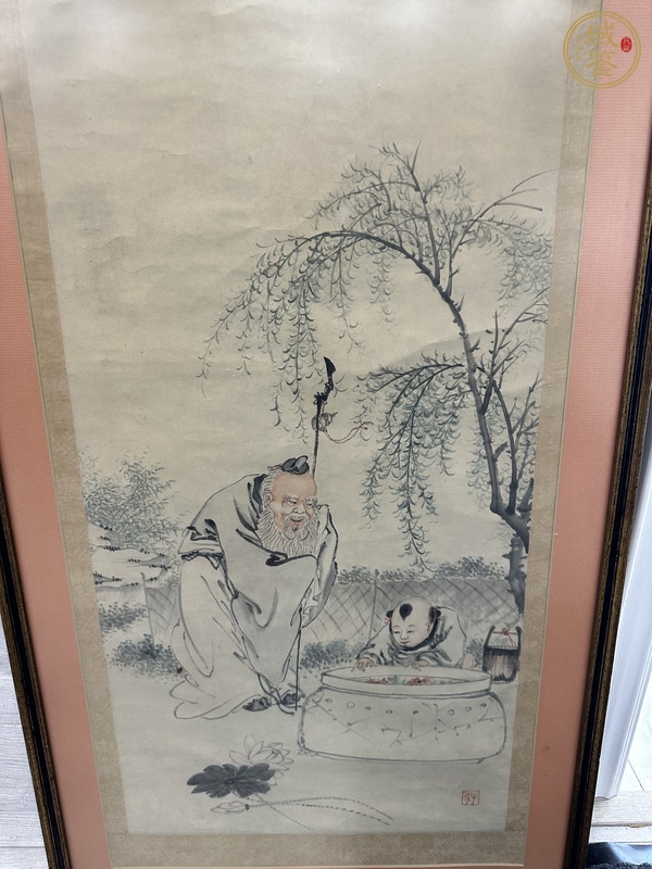 古玩字畫(huà)子和人物真品鑒賞圖