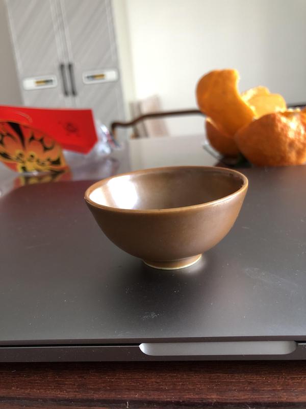 古玩陶瓷醬釉押花款碗拍賣，當(dāng)前價(jià)格900元