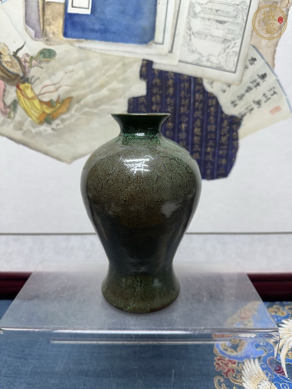 古玩陶瓷窯變釉梅瓶真品鑒賞圖