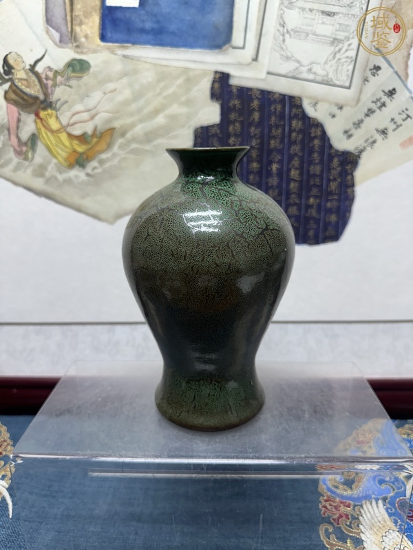 古玩陶瓷窯變釉梅瓶真品鑒賞圖