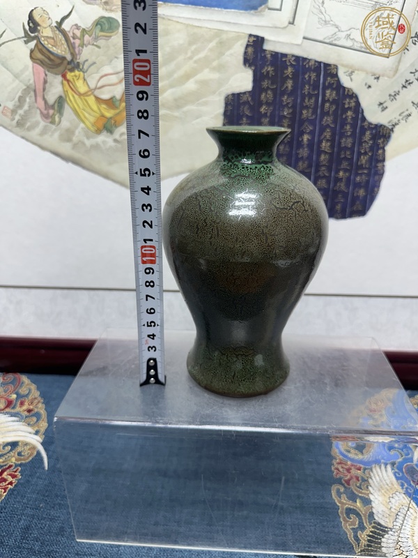 古玩陶瓷窯變釉梅瓶真品鑒賞圖