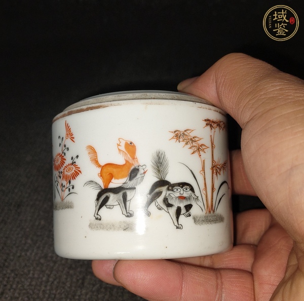 古玩動(dòng)物紋蓋缸真品鑒賞圖