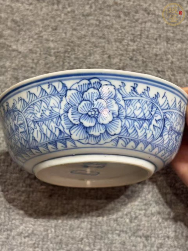 古玩陶瓷青花蓋碗真品鑒賞圖