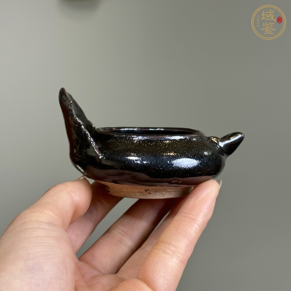 古玩陶瓷黑釉鳥(niǎo)型水洗真品鑒賞圖