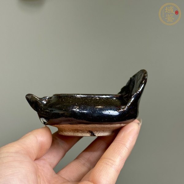 古玩陶瓷黑釉鳥(niǎo)型水洗真品鑒賞圖