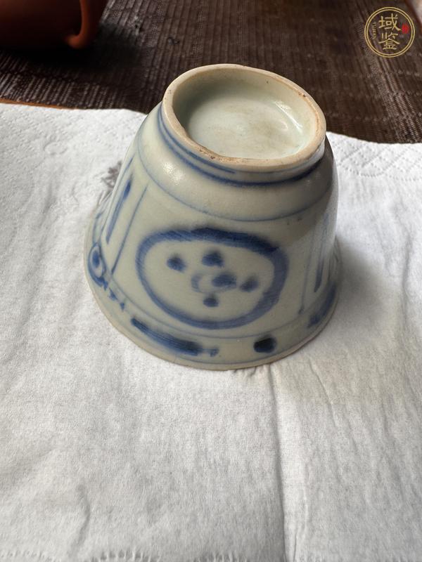 古玩陶瓷克拉克青花花鳥杯真品鑒賞圖