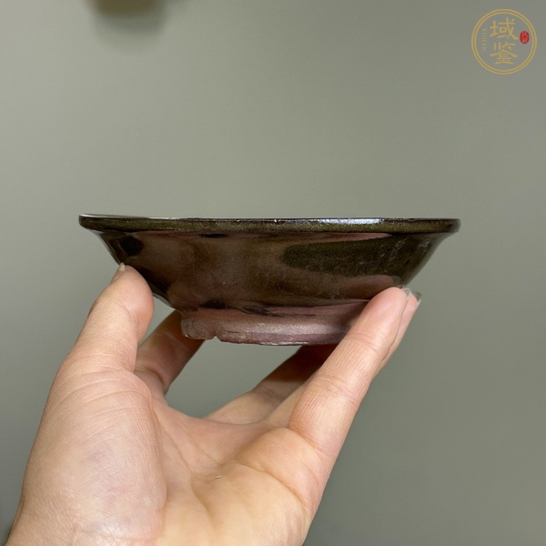 古玩陶瓷茶葉末釉茶碗真品鑒賞圖