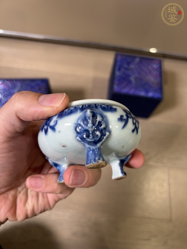 古玩陶瓷青花香爐真品鑒賞圖