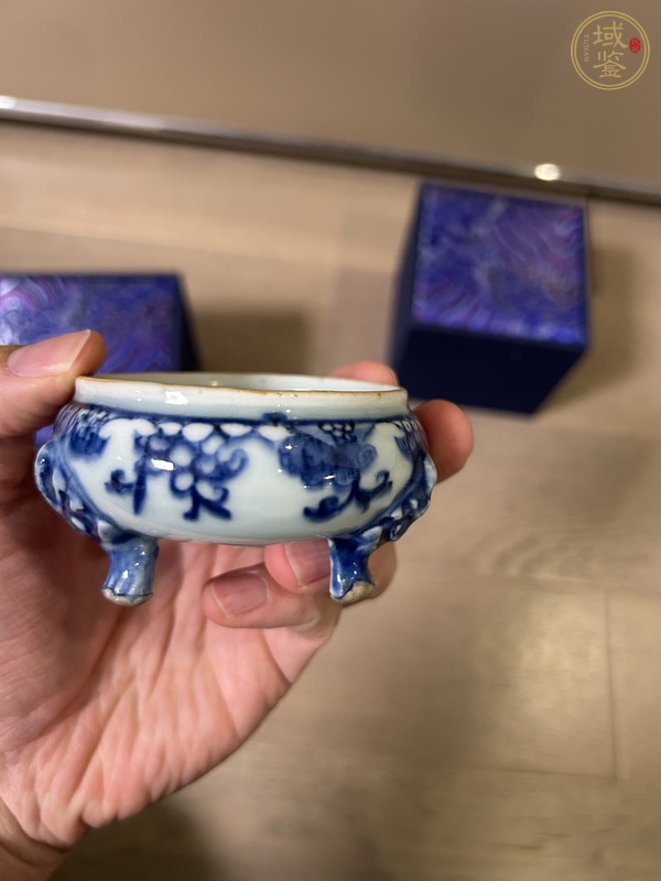 古玩陶瓷青花香爐真品鑒賞圖