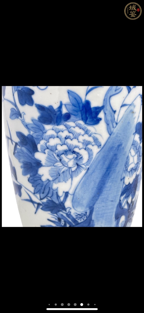 古玩陶瓷青花花鳥瓶真品鑒賞圖