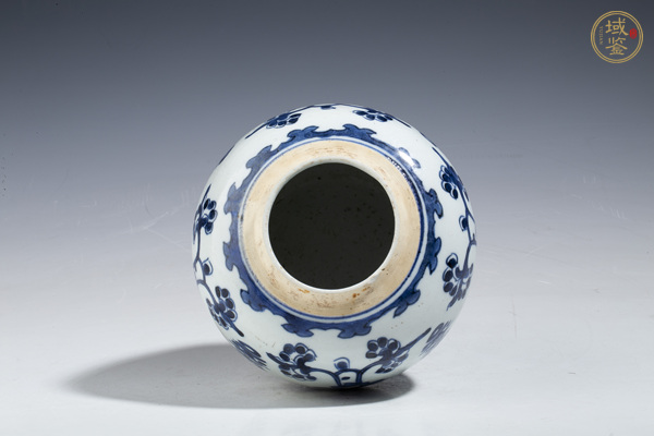 古玩陶瓷清康熙·青花花間壽字紋罐真品鑒賞圖