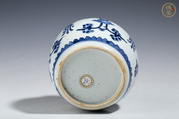 古玩陶瓷清康熙·青花花間壽字紋罐真品鑒賞圖