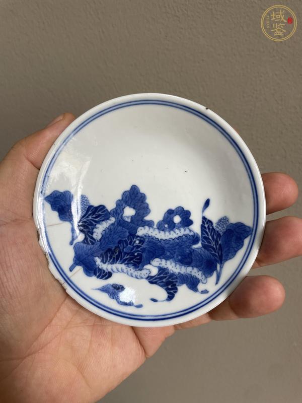 古玩陶瓷青花蠶食碗真品鑒賞圖