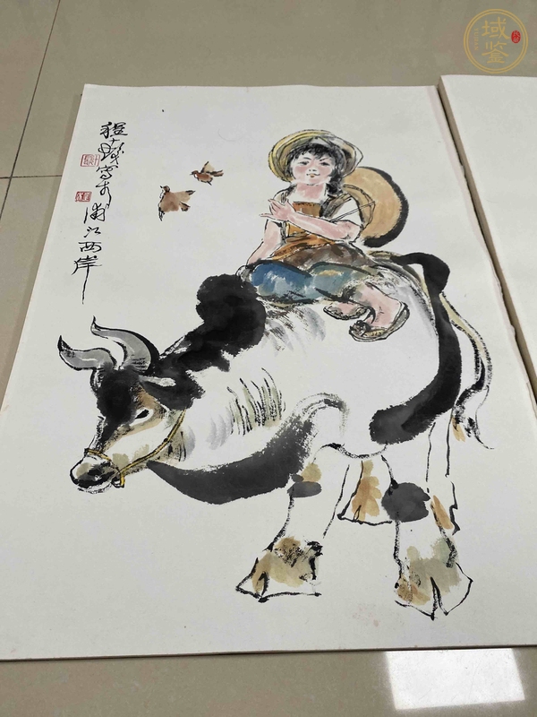 古玩字畫寫意人物花鳥小品真品鑒賞圖