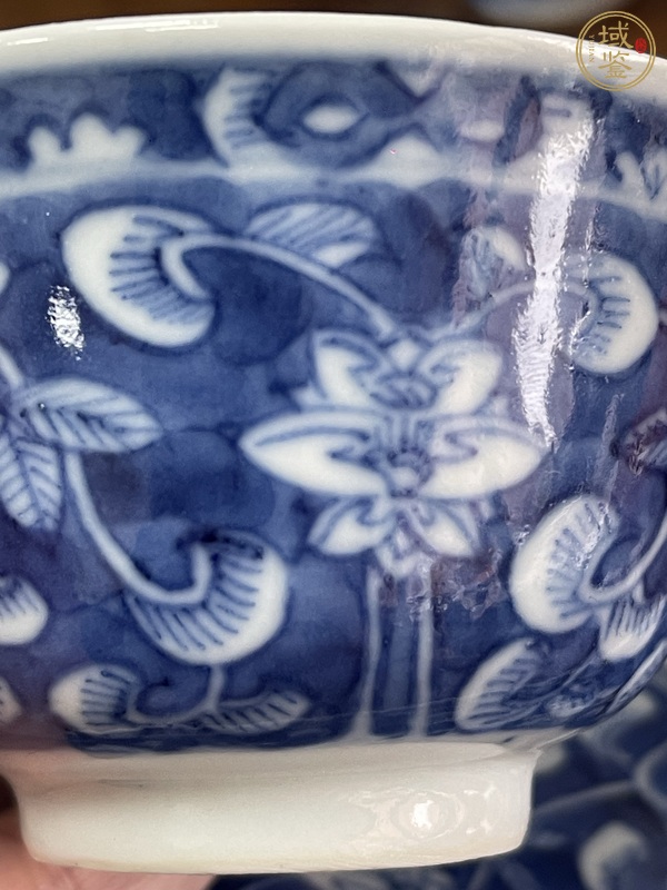 古玩陶瓷青花花卉紋茶碗，疑似復(fù)窯真品鑒賞圖