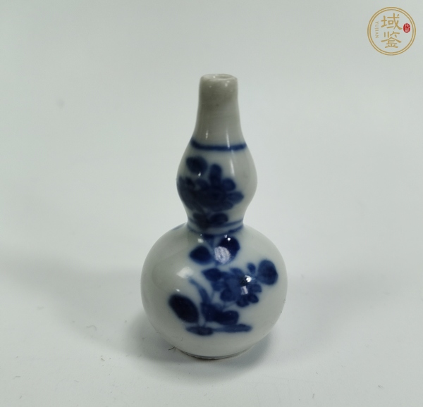 古玩陶瓷青花花卉紋葫蘆瓶真品鑒賞圖