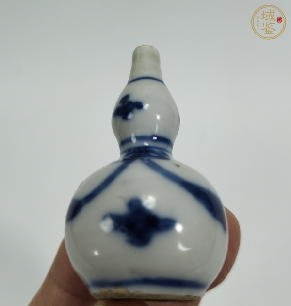 古玩陶瓷青花花卉紋葫蘆瓶真品鑒賞圖