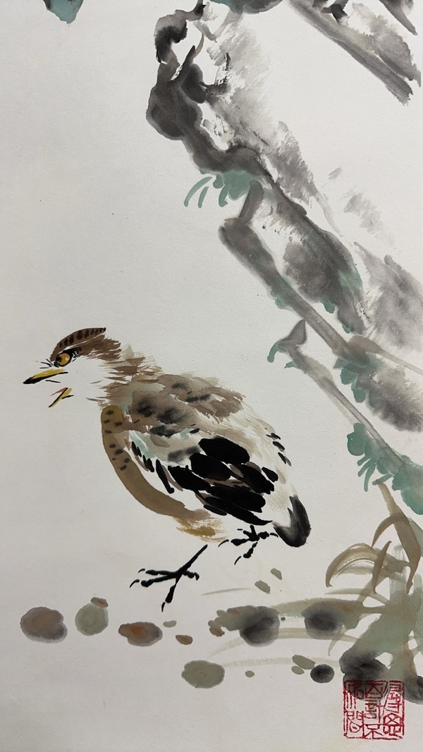 古玩字畫孫征花鳥四條屏拍賣，當前價格5000元
