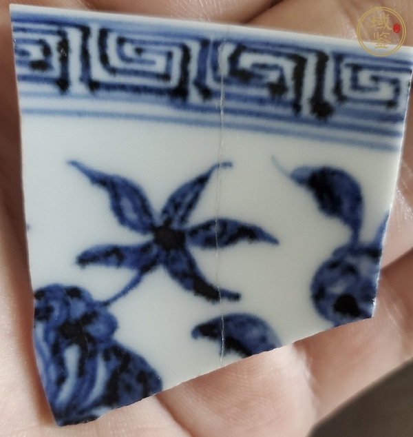 古玩陶瓷青花瓷片真品鑒賞圖